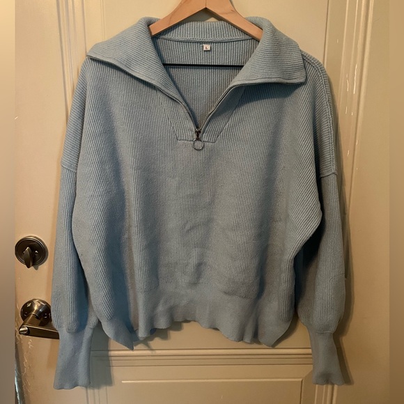 Knit Quarter Zip Pullover - Picture 2 of 7